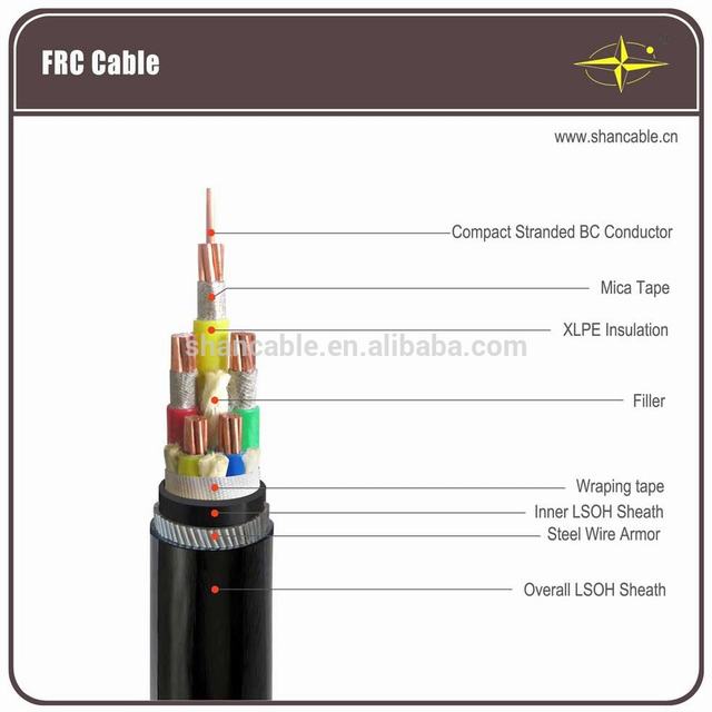 Fire retardant cable fire resistant FRC power cable