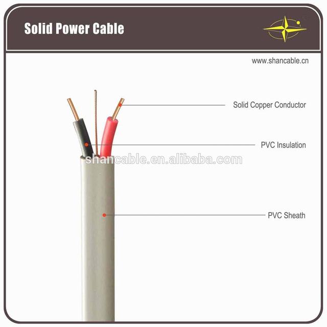 BVVB stranded cable Cu PVC insulated , PVC jacket round power line