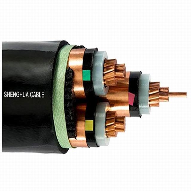 3 core medium voltage XLPE insulated unarmored power cable