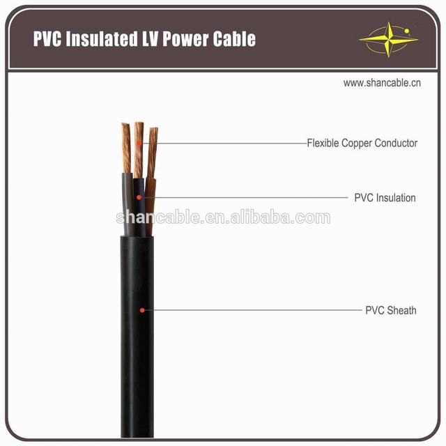 3 core PVC Insulation Power Cable, VVR Power Cable