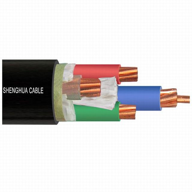 low voltage copper cor XLPE insulated PVC shethed power cable 4×25
