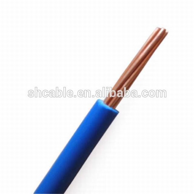 1.5mm2 2.5mm2 4mm2 6mm2 único núcleo isolado PVC fio de cobre elétrico