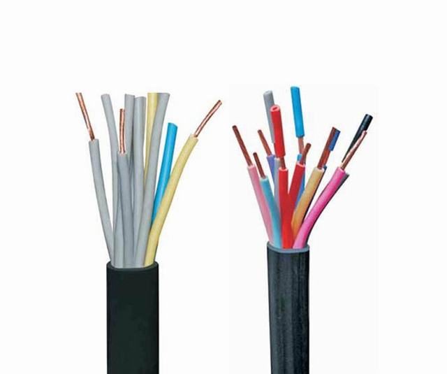 2 Core 6mm2 RVV kabel, pvc geïsoleerde pvc-mantel flexibele voedingskabel