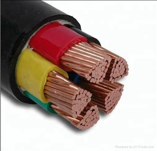 3*2,5 mm2 tres núcleo de cobre XLPE aislamiento de PVC de cable eléctrico cable de alimentación tres fase