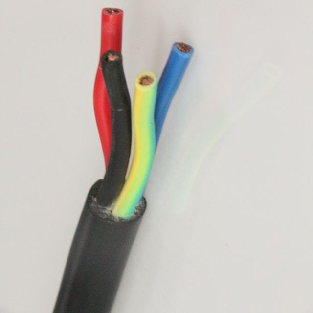 4 noyaux 6mm2 Revêtement En Plastique Électrique Câble D'alimentation