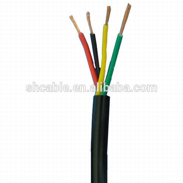 4 noyaux 1.5mm2 2.5mm 6mm câble flexible EN PVC
