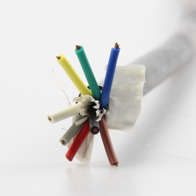 8 Core 1 Mm Tinggi Fleksibel Kabel Tembaga Tinned Kabel Terlindung