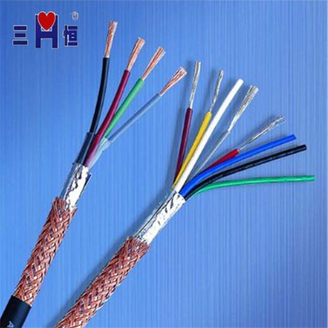 유연한 Cables 및 Wires 멀티 코어 통조림 털 구리 Shielded 4 Core Electrical Cable Wire 0.5mm
