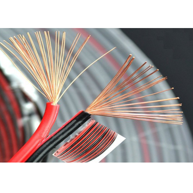 H03VH-H High Quality 2*0.3mm2 RVB Braided Electrical speaker wire