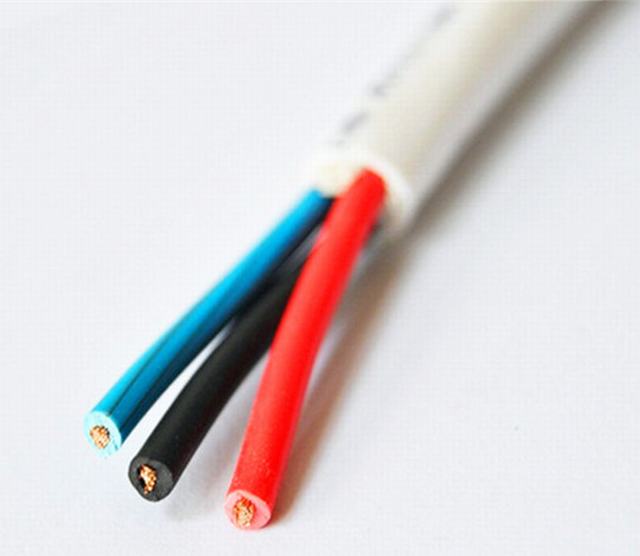 ISO Standaard 300 V/500 V BVVB PVC geïsoleerde flexibele platte twin & aarde kabel