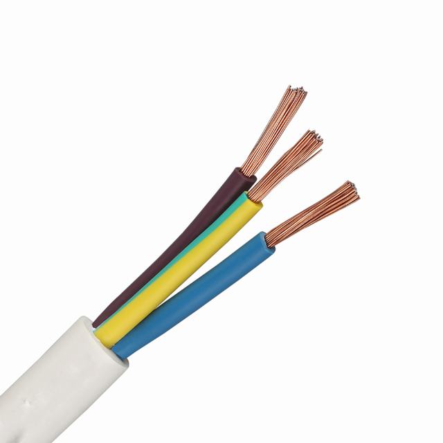 Aislado 2 y 3 core 2,5mm alambre Flexible RVV cable de PVC