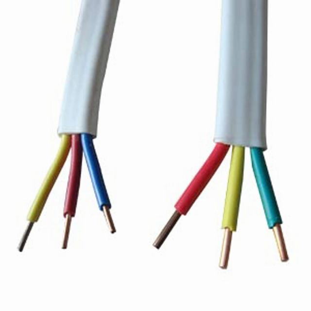 Profesional gemelo plano y la tierra Cable 2,5mm hilos o plana sólida alambre eléctrico