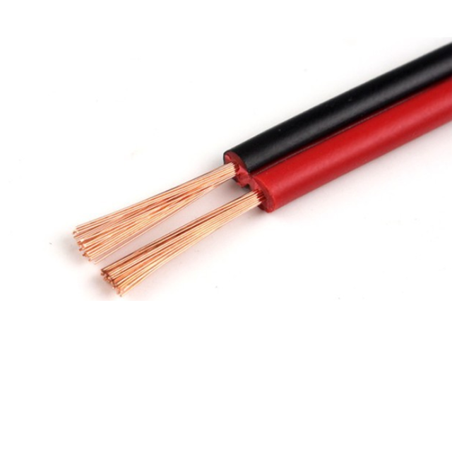 Rojo, negro, cable de alimentación de alambre doble paralelas cable H03VH-H