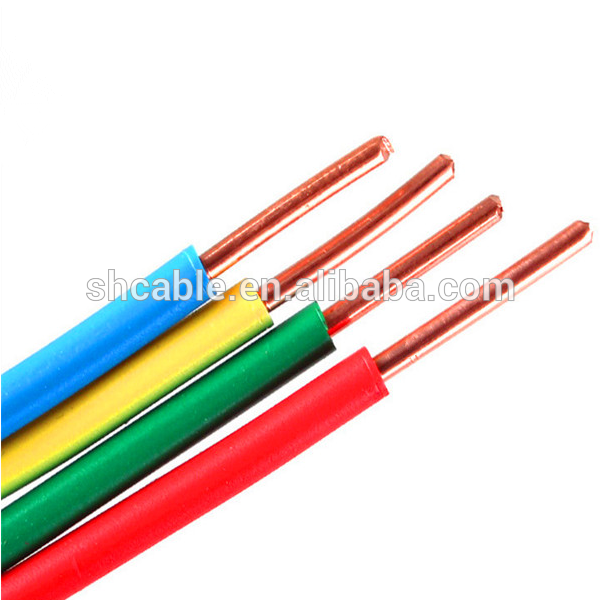 Noyaux simples PVC Isolé 1.5mm BV câble Électrique de Câblage de Maison