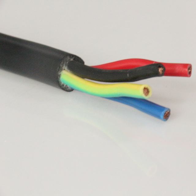 Super Fleksibel Inti Kabel Daya dengan Kabel Selubung PVC 4Core 0.75 Mm