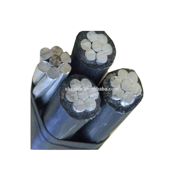 XLPE Insulated Aerial Bundled Cables 2 / 3 / 4 Core Aluminium cable