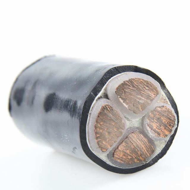 Noyau de cuivre XLPE isolé PVC veste YJV 4*6 mm2 câble d'alimentation