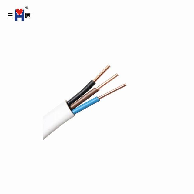 Duplo isolamento de PVC paralelo cabo elétrico 3g 1.5mm