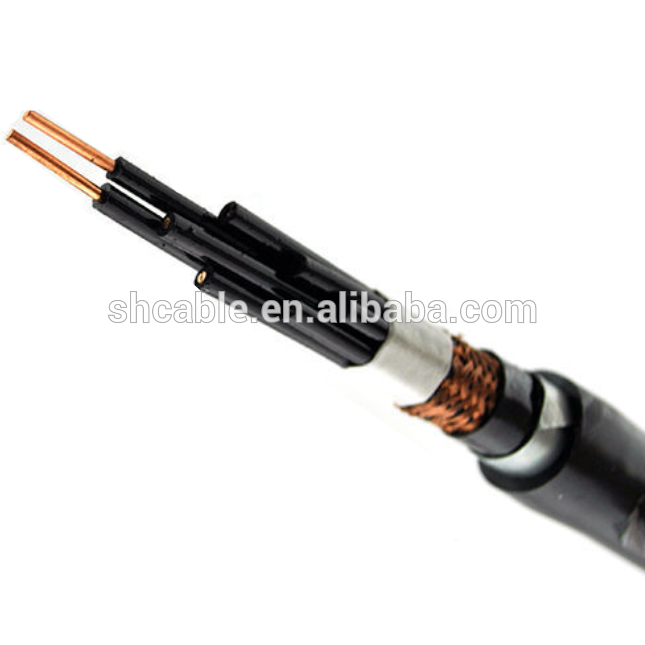 flexible control cable copper conductor braiding shielded cable