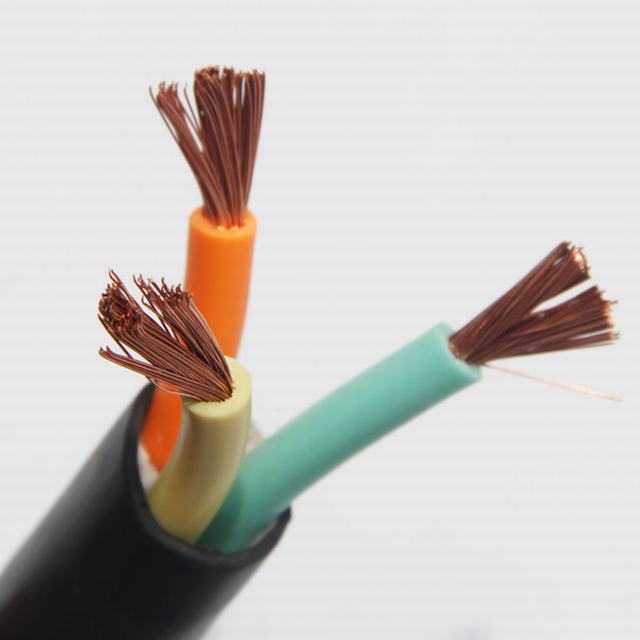 De goma flexible cable eléctrico cable de cobre flexible de goma de cable de soldadura