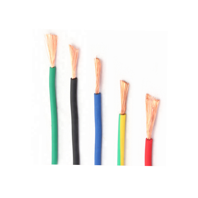 PVC alambre de cobre aislado 18 awg cable trenzado cable flexible
