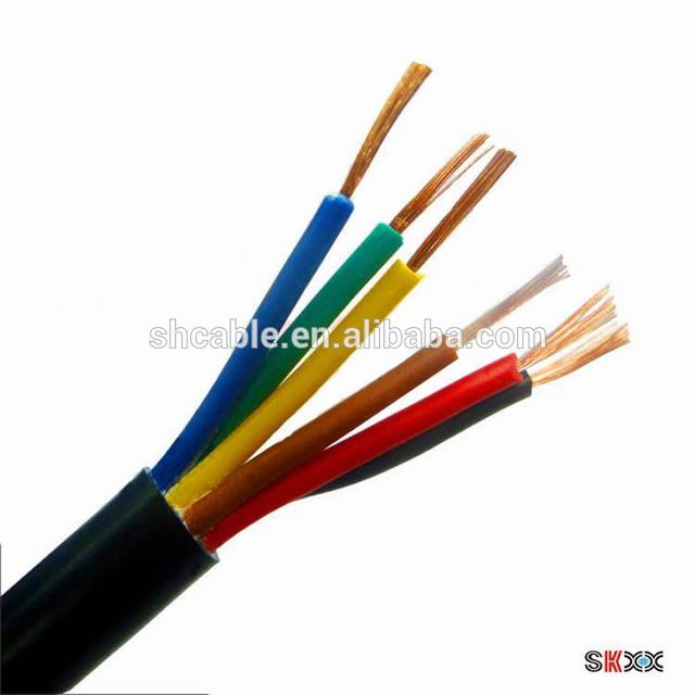 ПВХ оболочке гибкий кабель 5x4mm2 5x6mm2 Электрический кабель