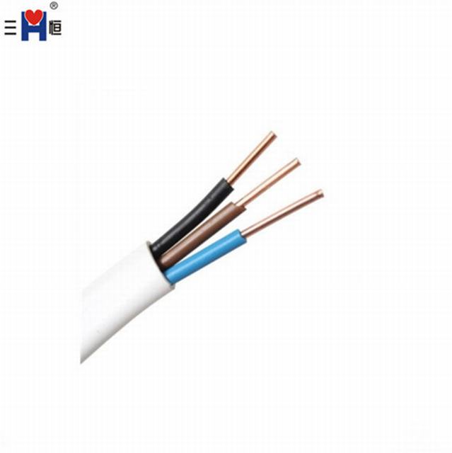 Standaard PVC geïsoleerde 0.75-10mm platte elektrische kabels en draden