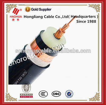 11KV high tension 630mm single core XLPE insulated copper or aluminum armoured electric cable
