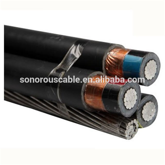 Medium voltage 11kV ABC Cable 3 Core Type A (armoured) Steel Catenary
