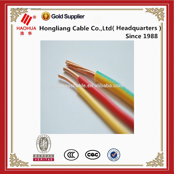 Flexible xlpe/pvc insulated AWG 1/0 2/0 3/0 building wire electric cable copper wire