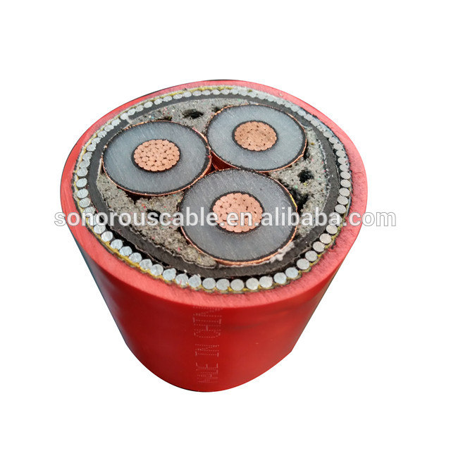 8.7/10kV 6.6/11kV XLPE Insulated 3 Core 120 150 185 sq mm Power Cable