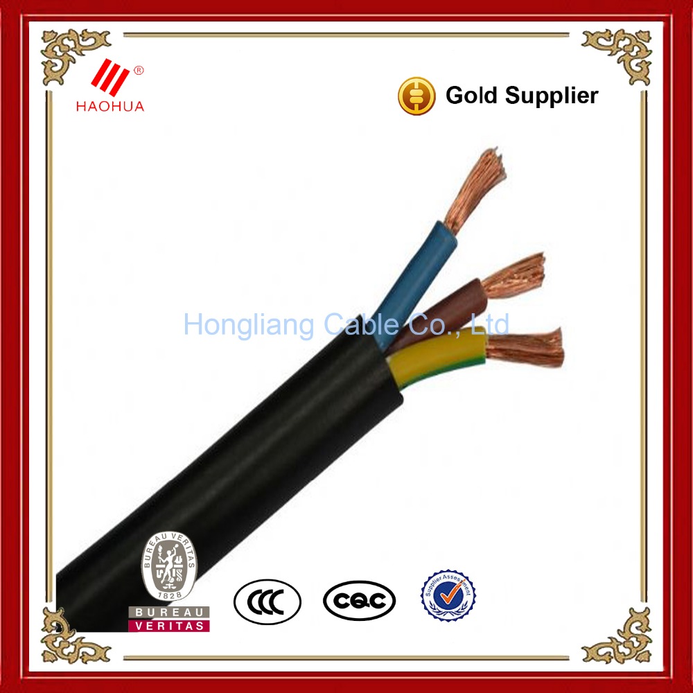 450/750 V fio de cabo de Borracha EPR H07RN-F 3G2. 5 cabo de alimentação