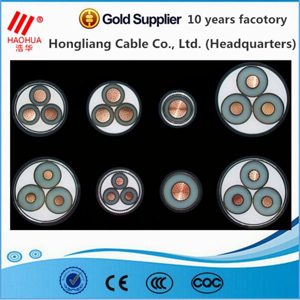 multi cores pvc insulated 15 kv copper conductor electrical cable