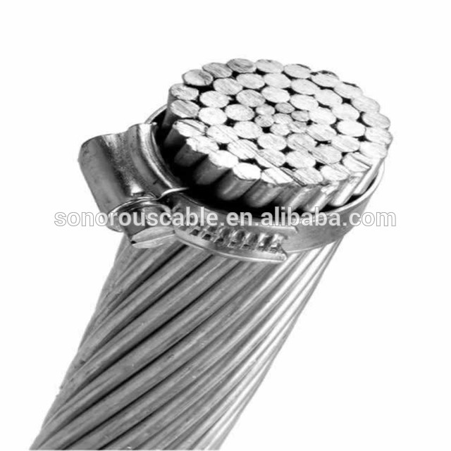 Techo de aluminio sistema conductor de acero reforzado desnudo condctor trenzado cable ACSR