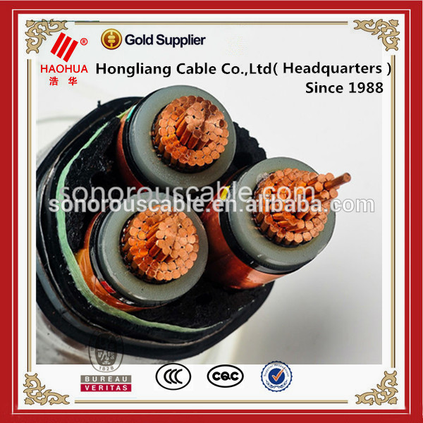 Cable de alimentación eléctrica 300mm2, PVC/XLPE cable de alimentación eléctrica de cable directo de fábrica