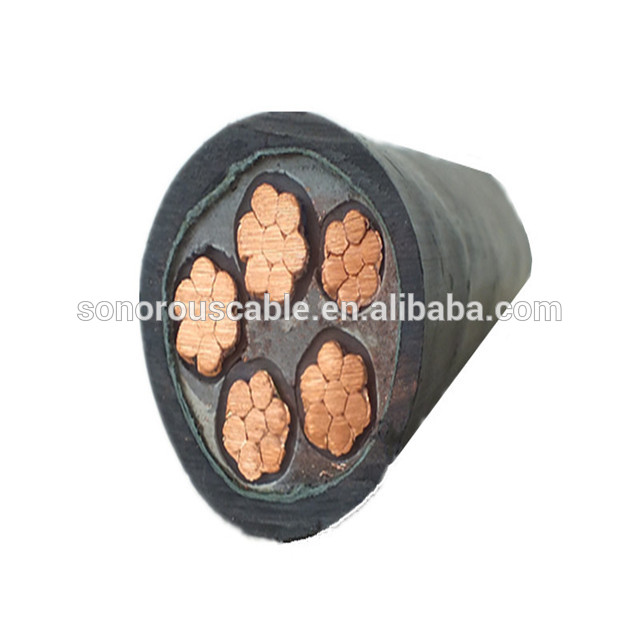 600/1000V Cable 5x10mm 5x16mm 5x25mm 5x35mm 5x50mm 5x70mm 5x95mm Copper Conductor XlPE insluated PVC sheath Power Cable
