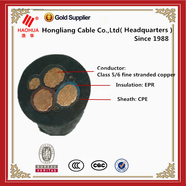 Industriële Rubber/neopreen/EPR/isolatie H07RN-F Kabel