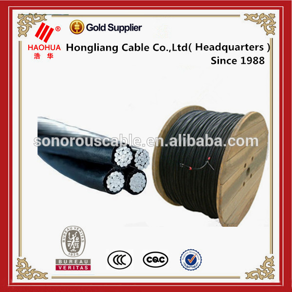 Low Voltage JKLYJ Single Core XLPE Insulated ABC Aerial Bundle Cable Size