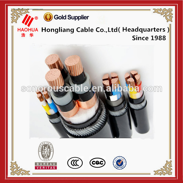 25mm2 35mm2 50mm2 Koperen Geleider PVC Geïsoleerde elektrische kabel Tarieven voltage 0.6/1kV