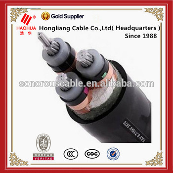 Electric aluminum cable 16mm 3 core 11kV 15kV 33kV cable xlpe price medium voltage power cable manufacturer