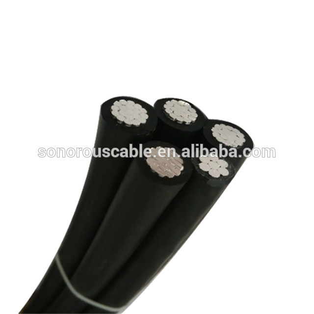 0.6/1kV aluminum XLPE insulated overhead power cable Aerial Bundle Cable (ABC cable)
