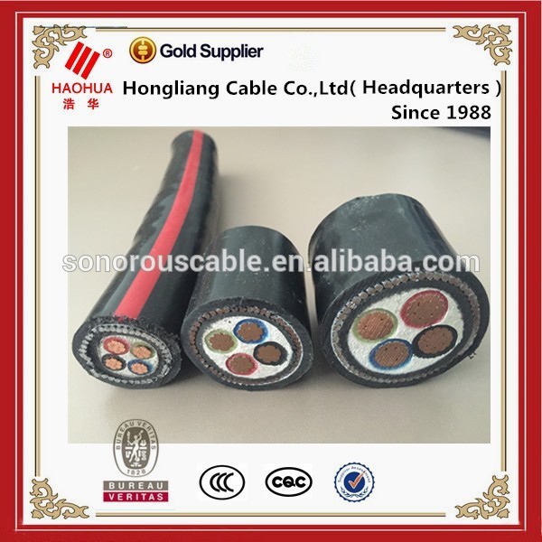 XLPE terisolasi Kabel Listrik bawah tanah Spesifikasi 50mm2 95mm2 120mm2 150mm2 185mm2