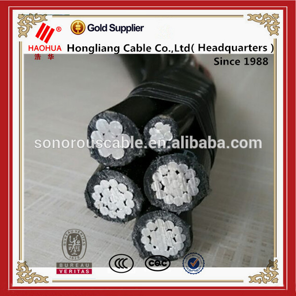 Abc kabel udara kabel dibundel overhead kabel power 3x95 mm2 + 70 mm2 + 16 mm2