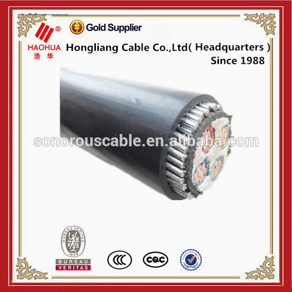Copper Electrical Power Cable 240mm2 150mm2 70mm2 25mm2 16mm2 8mm2 aluminum / Copper/XLPE//SWA/PVC