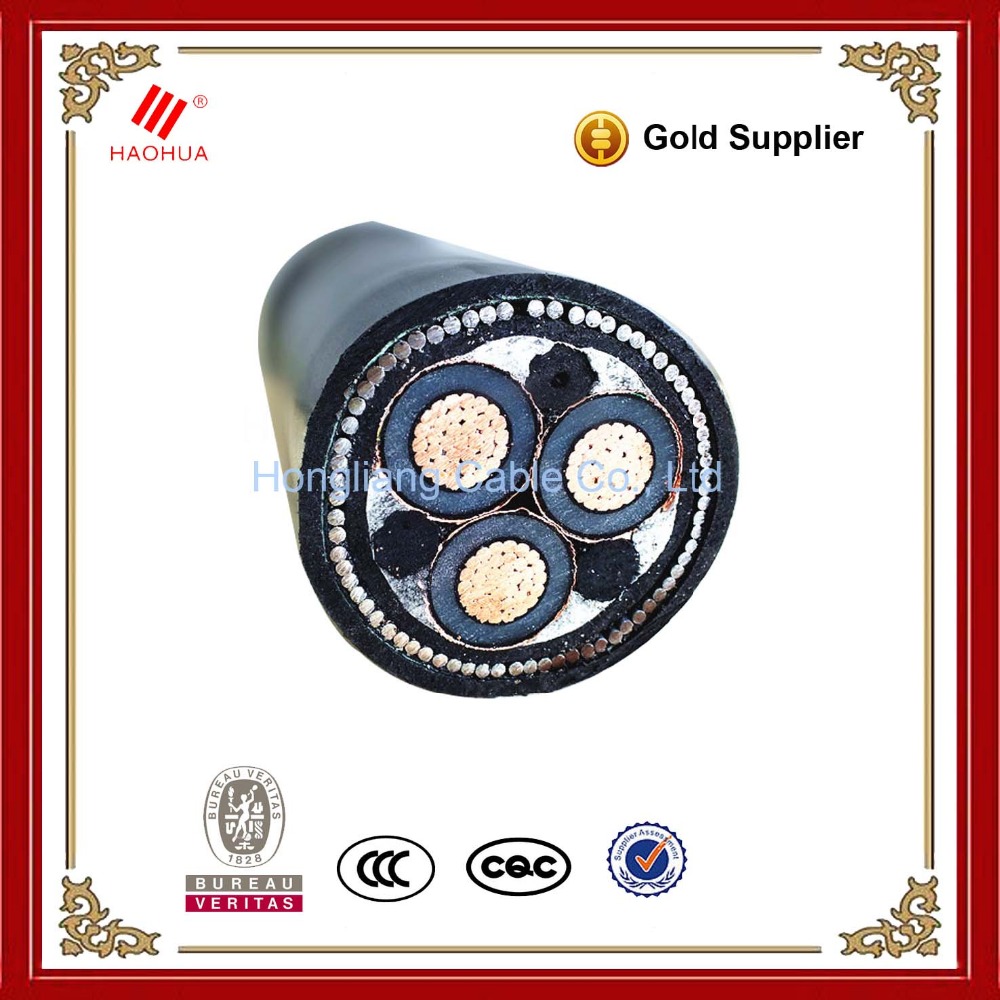 15kV XLPE power cable 3 core copper cable 150mm2 price -- 4 core Primary UD Cable(4 loop installation)