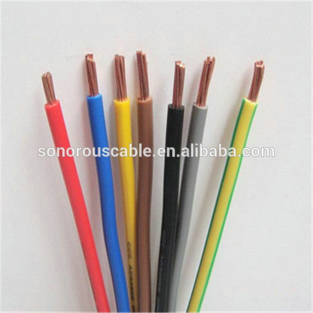 IEC 60227 prix usine Cu/PVC câble électrique fil 2.5mm2 4mm2 6mm2
