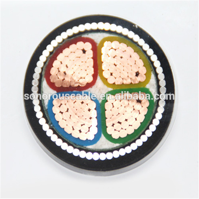 0.6/1kV Cu/PVC/SWA/PVC 16mm 25mm 35mm2 4 Core Armoured Cable Price