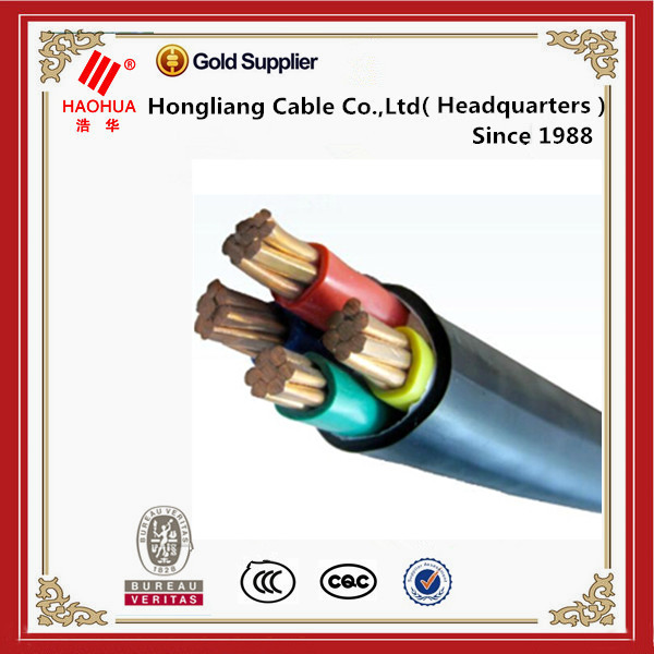 Низкое напряжение утилита кабель Электрический медь 4 core 4x185 мм силовые кабеля