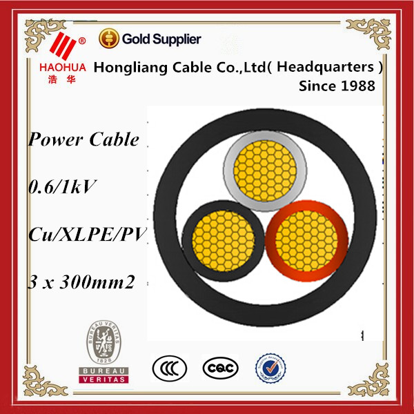 Impermeable cobre eléctrico 3x70mm xlpe cable de alimentación