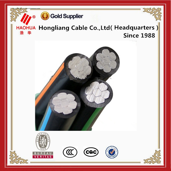 NF C 33-209 XLPE/PE/PVC 2*16 4*16 4*25 mm2 abc kabel udara